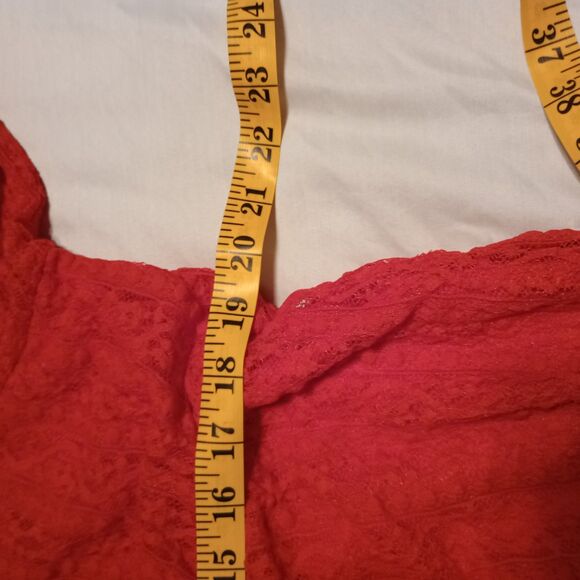 Torrid 3 Red Lace Dress Tulle Lined 3X NWT L/S Romantic Coquette Event Date nite - Picture 8 of 10